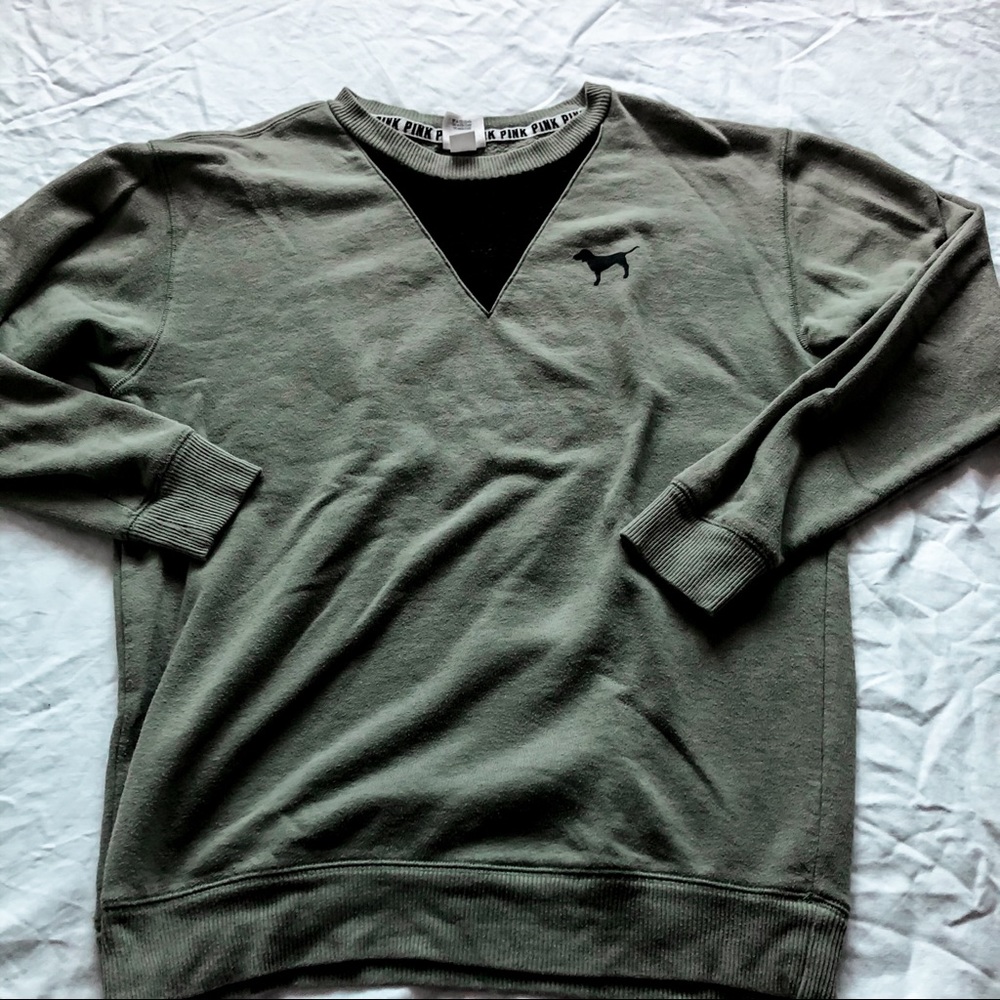 PINK mesh sweatshirt!